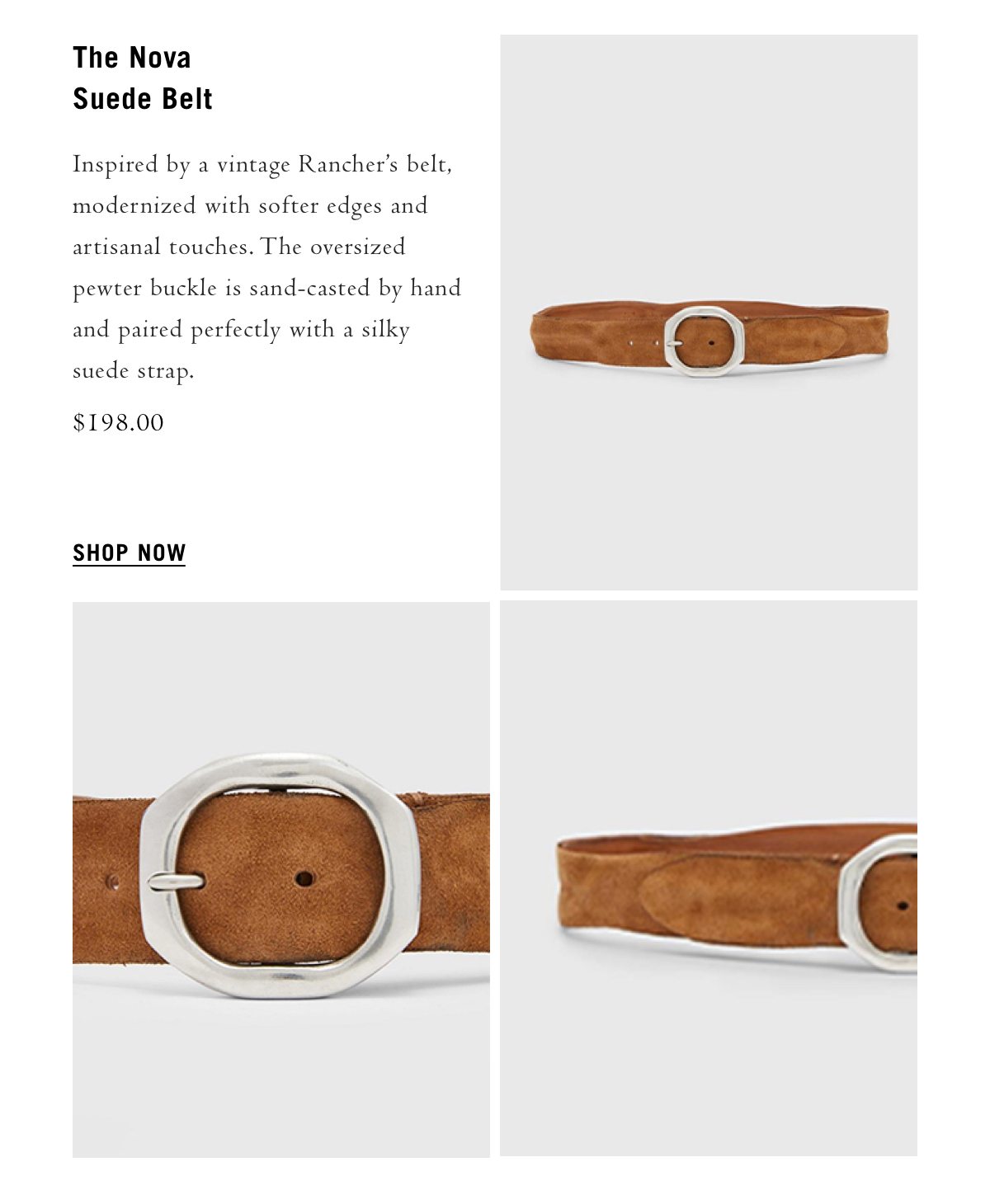 NOVA SUEDE BELT