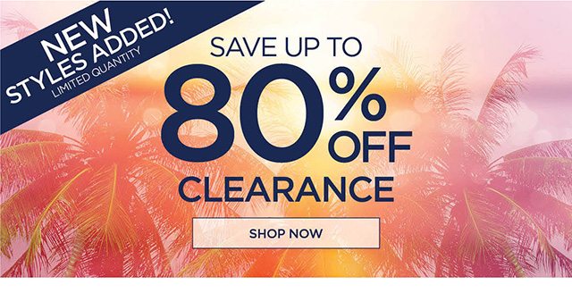 Save up to 80% Clearance