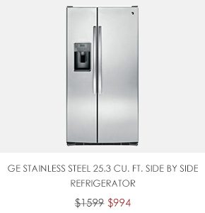 Shop GE Stainless Steel 25.3 Cu. Ft. Side By Side Refrigerator