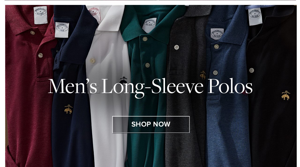 Men's Long-Sleeve Polos Shop Now