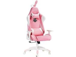 AutoFull Pink Gaming Chair Desk Cha...