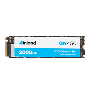 Inland QN450 2TB SSD 3D QLC NAND PCIe Gen 4 x4 NVMe M.2 2280 Internal Solid State Drive