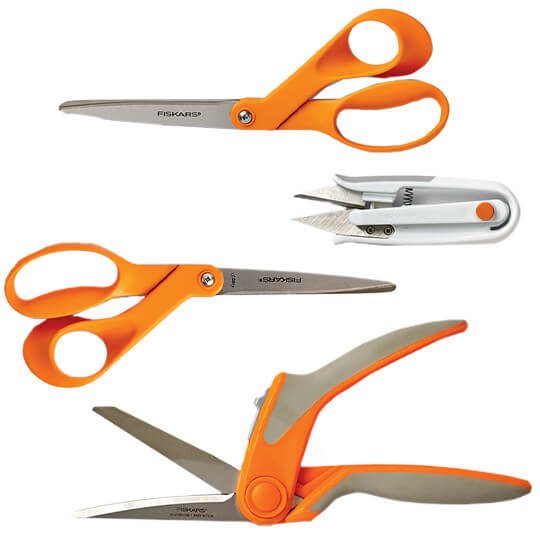 Image of Fiskars Sewing and Quilting Cutting Tools.