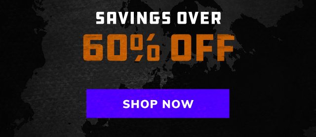 Savings over 60% off 