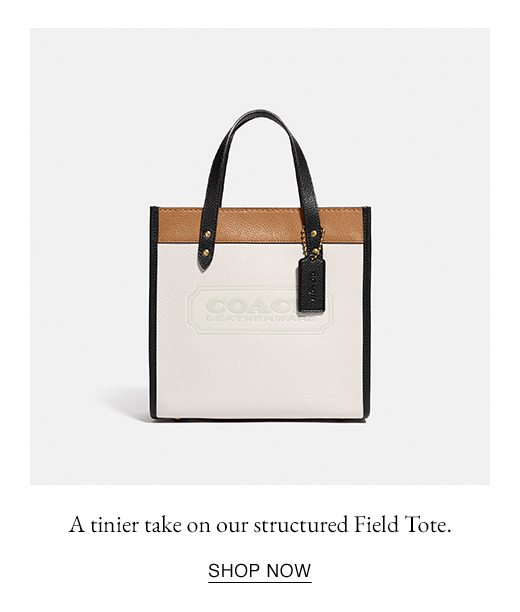 A tinier take on our structured Field Tote. SHOP NOW