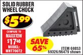  Solid Rubber Wheel Chock 