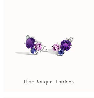 Lilac Bouquet Earrings