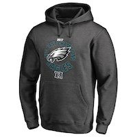 Men's Philadelphia Eagles NFL Pro Line by Fanatics Branded Heather Charcoal 2017 NFC East Division Champions Pullover Hoodie