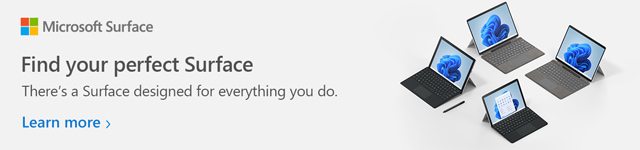 Microsoft Surface - Find your perfect Surface - Learn More