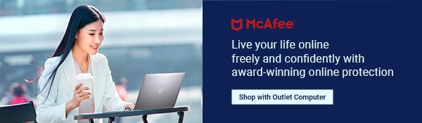 McAfee | Live your life online freely and confidently with award-winning online protection | Shop with Outlet Computer