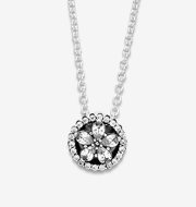 Sparkling Snowflake Collier Necklace