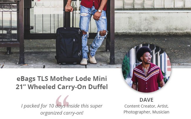 eBags TLS Mother Lode Mini 21in Wheeled Carry-On Duffel