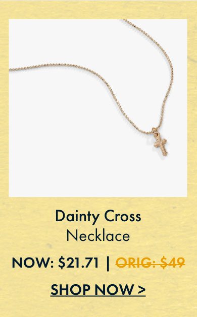 Dainty Cross | Extra 25% Off