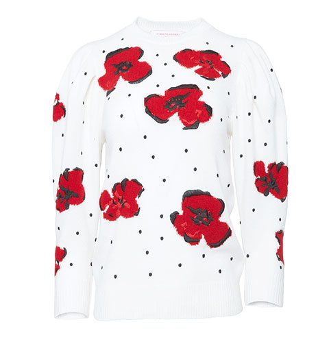 Floral Dot Cashmere Sweater