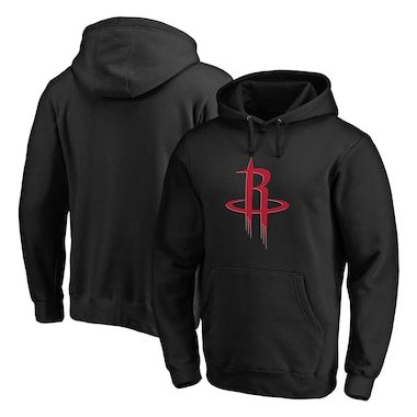 Men's Fanatics Branded Black Houston Rockets Primary Team Logo Pullover Hoodie