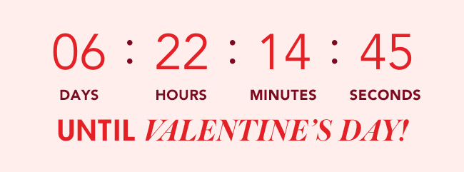 Countdown until Valentine's Day