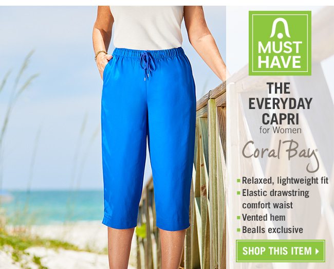 Shop the Coral Bay Everyday Capri for Women