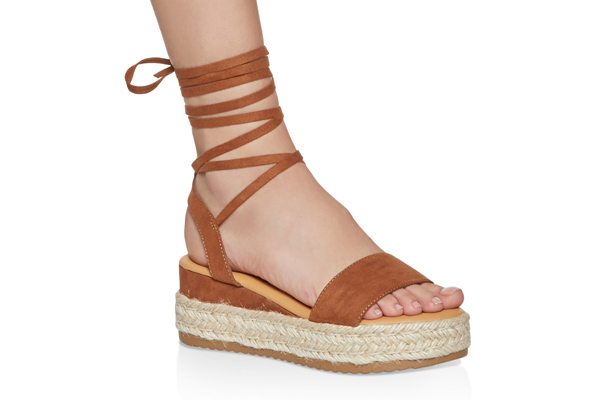 Lace Up Platform Sandals