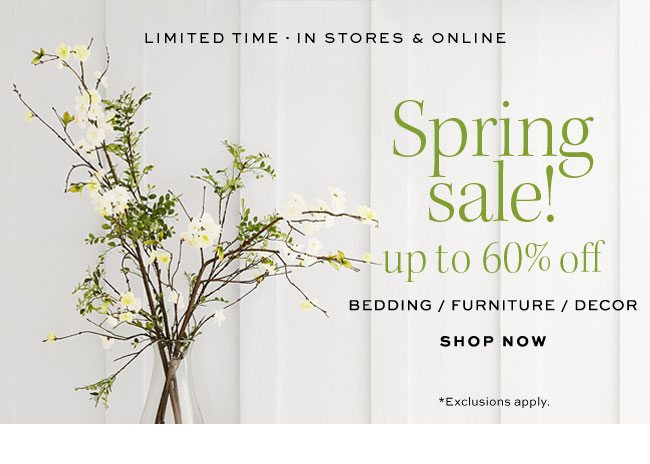 Spring sale!