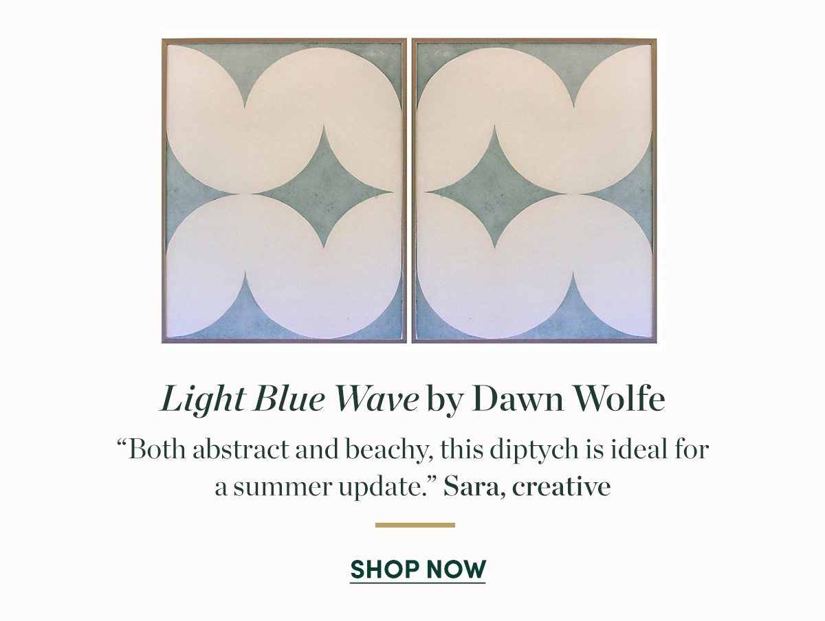Light Blue Wave by Dawn Wolfe