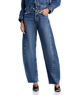 Agolde Luna High Rise Barrel Leg Jeans in Control