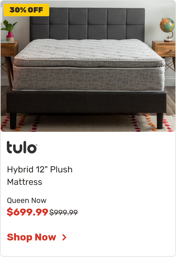 Hybrid 12 inch Plush Mattress