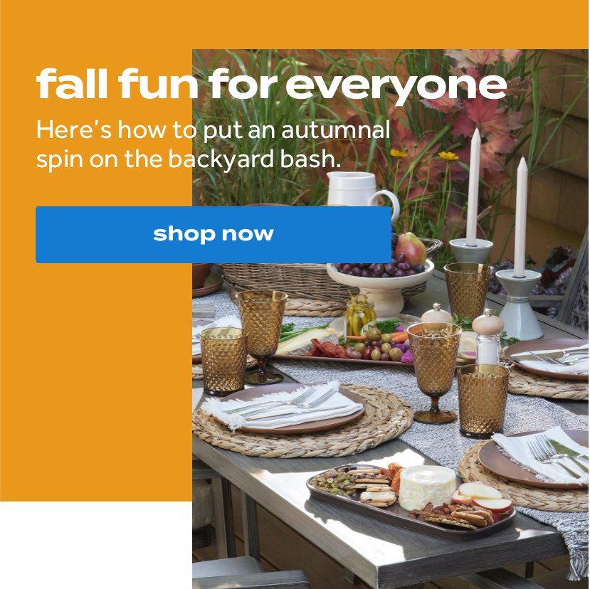 fall fun for everyone | Here’s how to put an autumnal spin on the backyard bash.