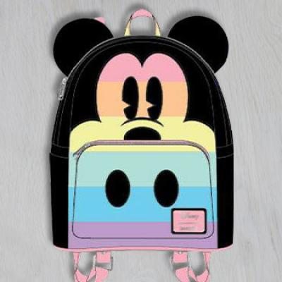 Mickey Mouse Pastel Rainbow Mini Backpack Apparel by Loungefly