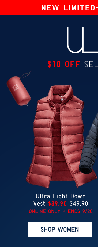 ULTRA LIGHT DOWN VEST $39.90 - SHOP WOMEN