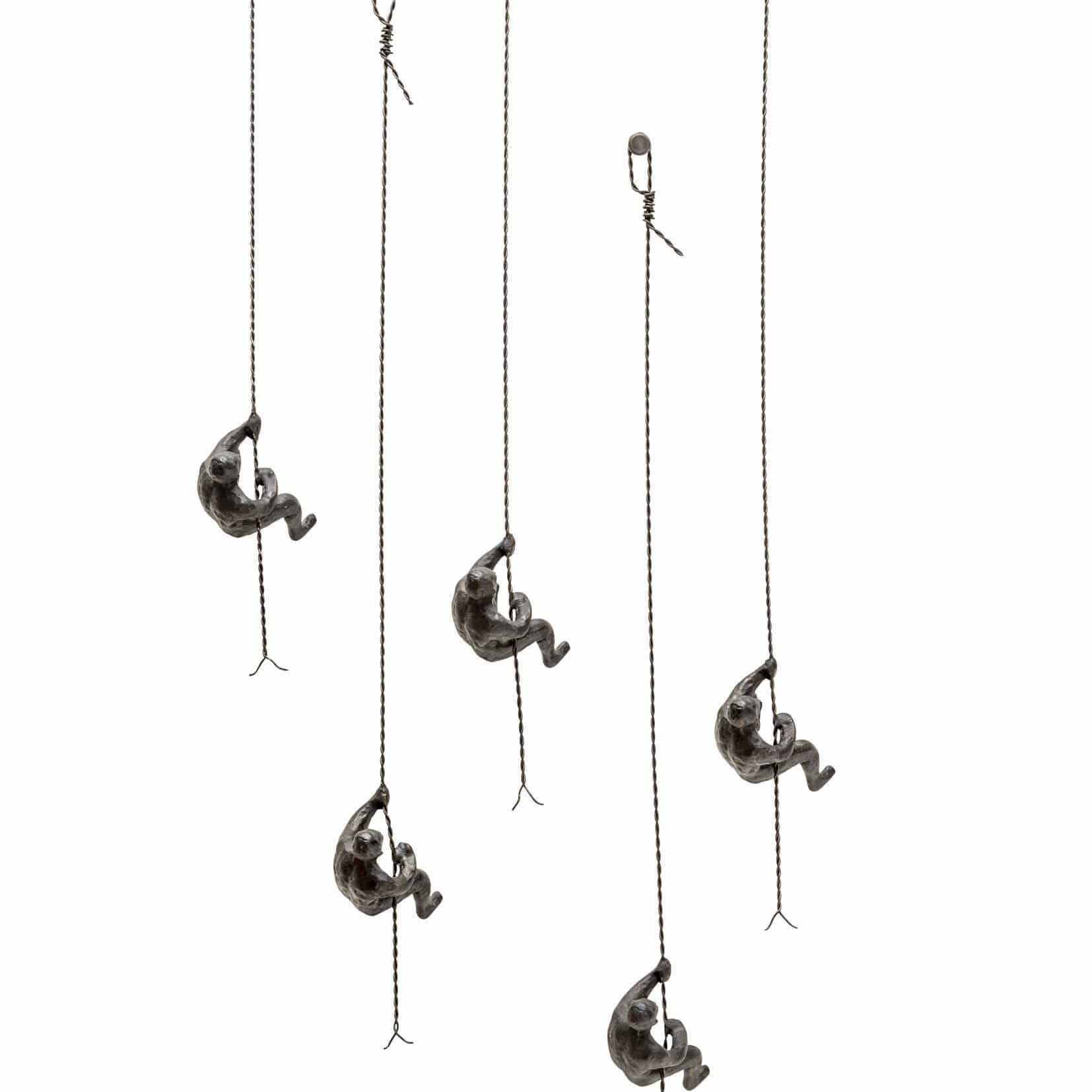 Image of Climbing Man, Wall Mounted, Bronze
