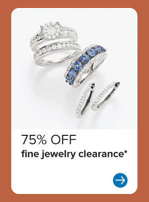 Diamond rings and earrings. 75% off fine jewelry clearance.