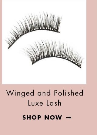 Winged and Polished Luxe Lash. Shop Now