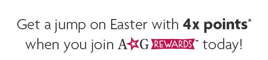 Get a jump on Easter with 4x points*