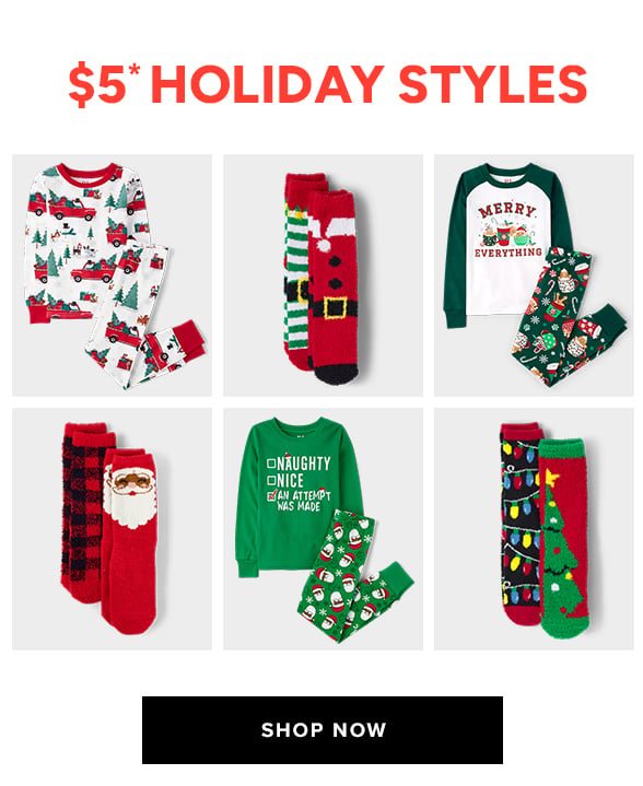 $5 Holiday Pajamas