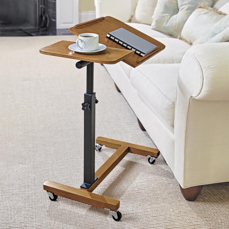 Adjustable Wood Reading Table