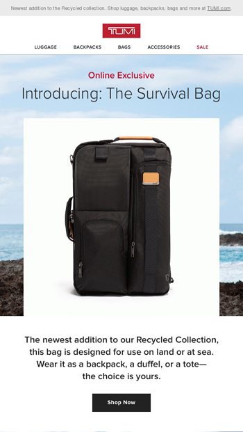 Tumi survival sales duffel review