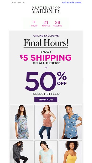LAST CALL 50 off select styles AND 5 shipping