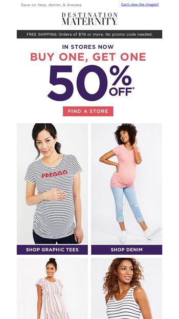 Instore deal BOGO 50 off