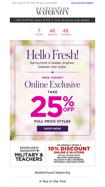 This sale is running out