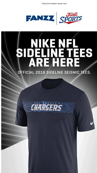 Official Sideline Gear Is In. - Fanzz Email Archive