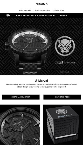 Nixon on sale black panther