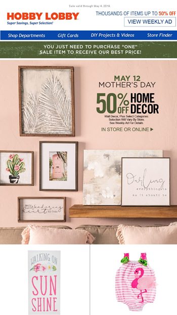 hobby lobby mothers day gifts