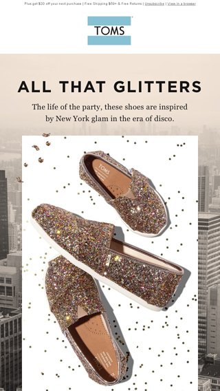 multi party glitter toms