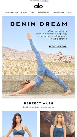 New Denim Inspired Essentials for Elevating Your Practice Alo