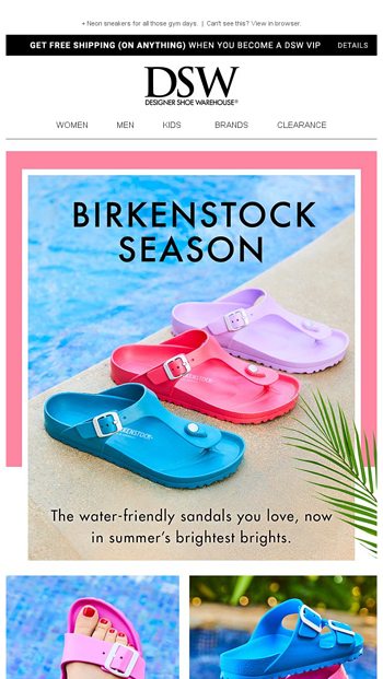 SUMMER BRIGHTS: New Birkenstock sandals 