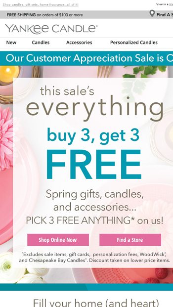 Buy 3 Get 3 FREE bull EVERYTHING bull