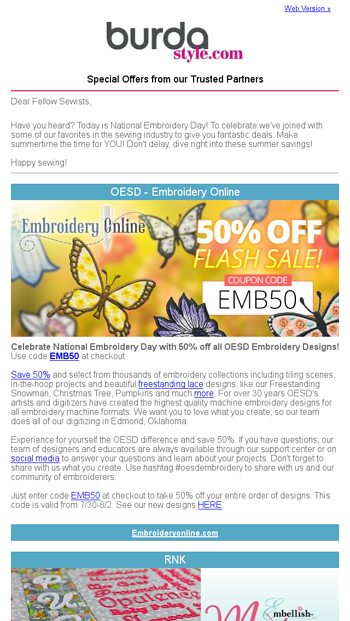 National Embroidery Day