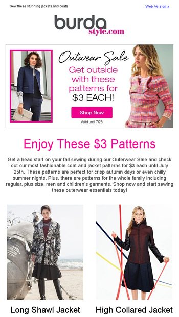 3 Outerwear Patterns for Fall