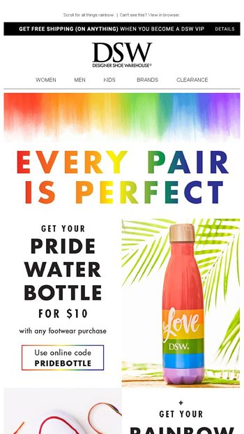 Get your Pride water bottle \u0026 laces now 
