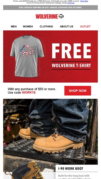 wolverine clothing outlet